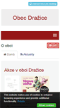 Mobile Screenshot of obecdrazice.cz