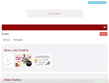 Tablet Screenshot of obecdrazice.cz